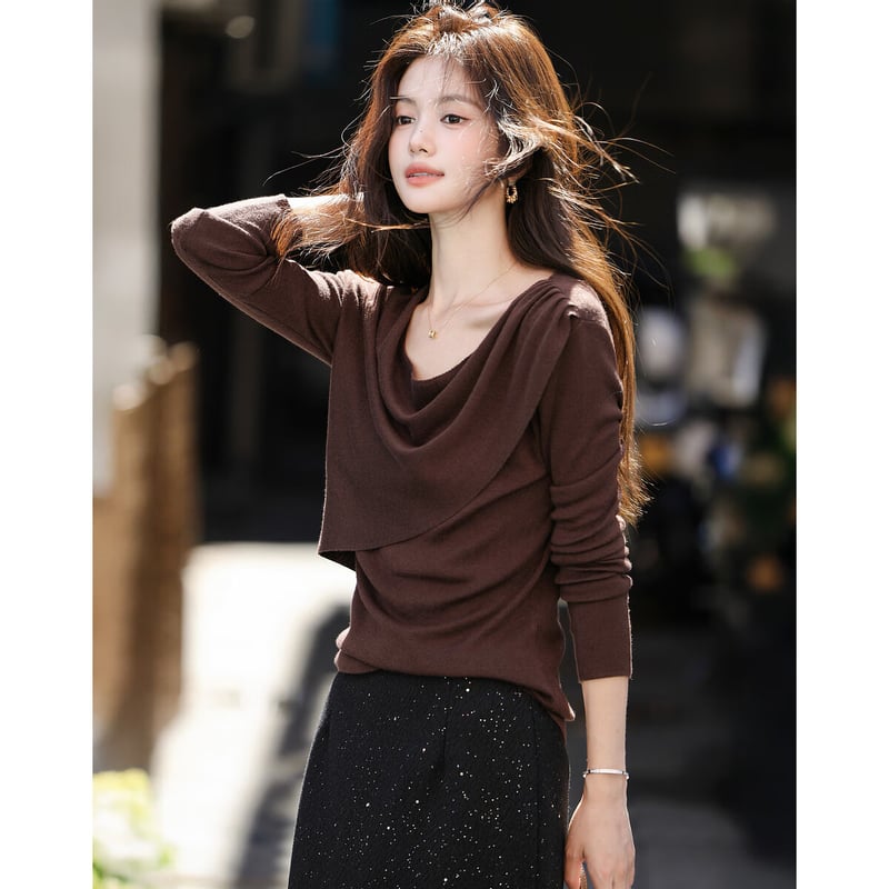 Mt Lazy Prologue Autumn French Vintage Wool Blend Sweater