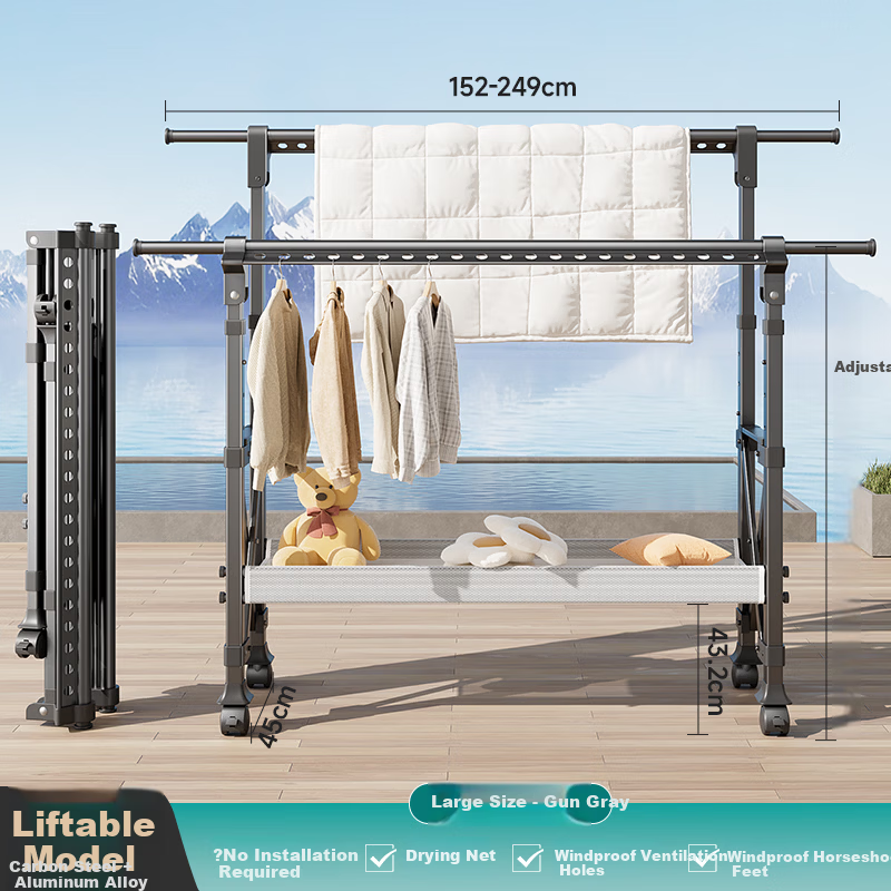Micoe 4 Seasons Aluminum Folding Drying Rack