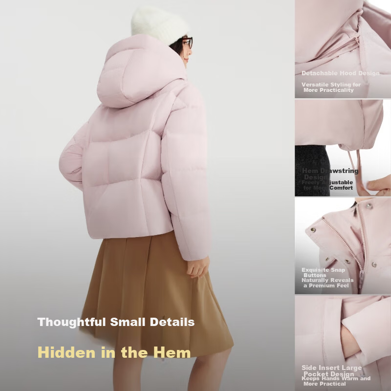BOSIDENG Women's 90% Down Warm Jacket