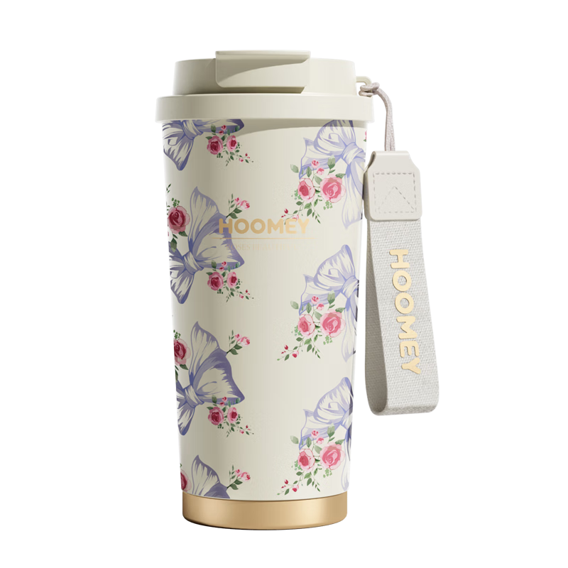 HOOMEY Insulated Coffee Mug with Straw - Premium Gift Box