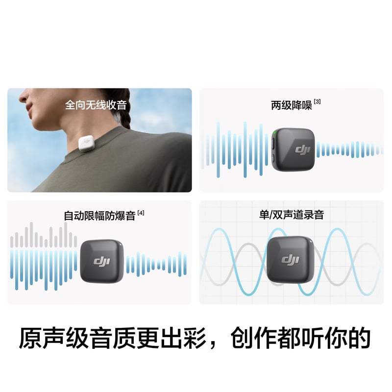 DJI Mic Mini Wireless Microphone with Noise Reduction