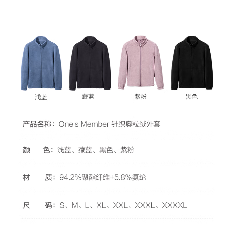One's Member Anti-Static Plush Fleece Jacket