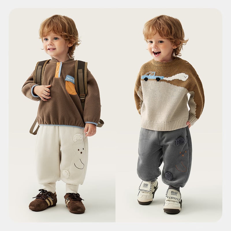 Minibala Warm Double-Sided Fleece Kids Pants