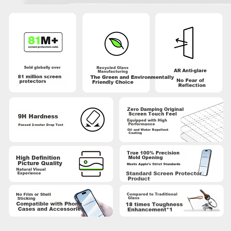 BELKIN Tempered Glass Screen Protector for iPhone 17 Pro
