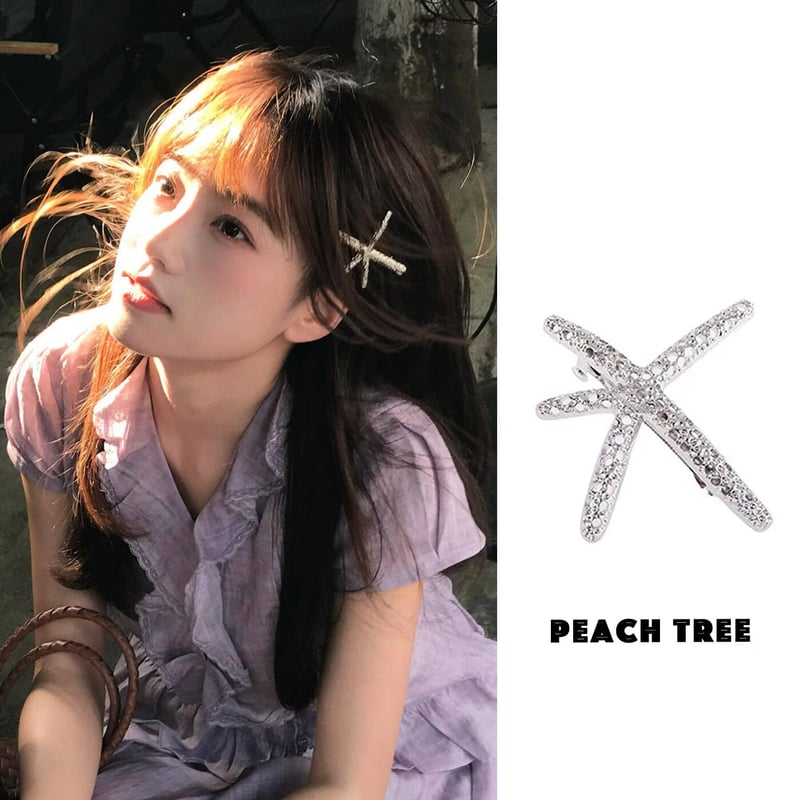 Qiyuduola Seashell Hair Clip - Silver Starfish Style