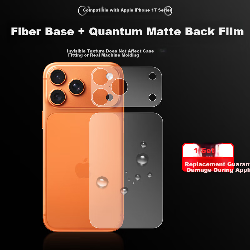 Smorss iPhone 17 Pro Max Matte Back Film + Base Film