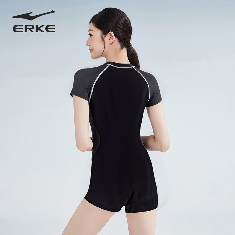 ERKE Women's Colorblock Slimming Racing Swimsuit