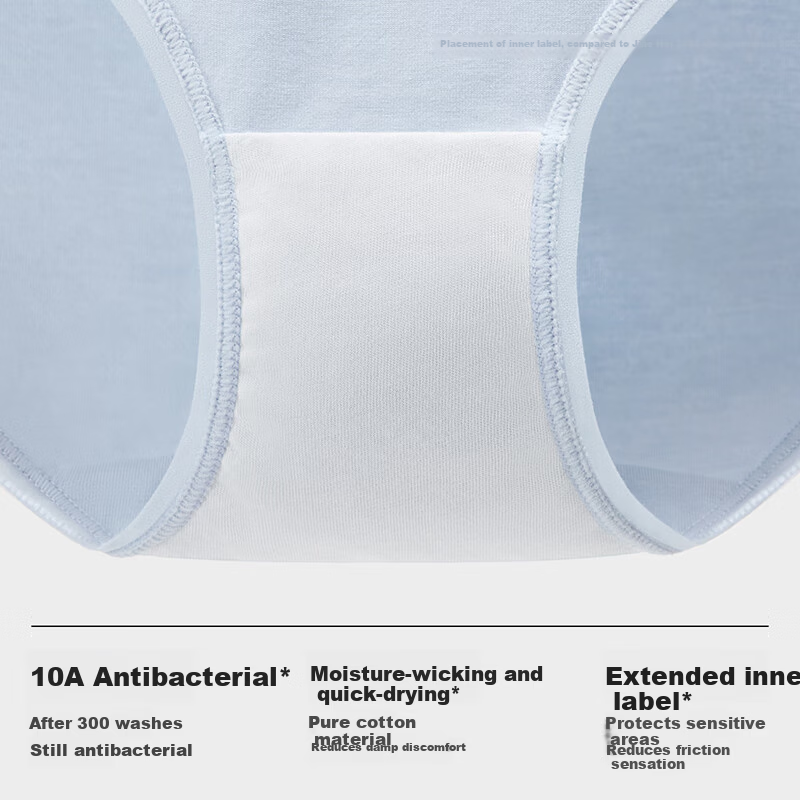 Jiao Nei Silver Skin 300S Women's Underwear 50-Count Cotton Modal Blend 10A Antibacterial Moisture-W