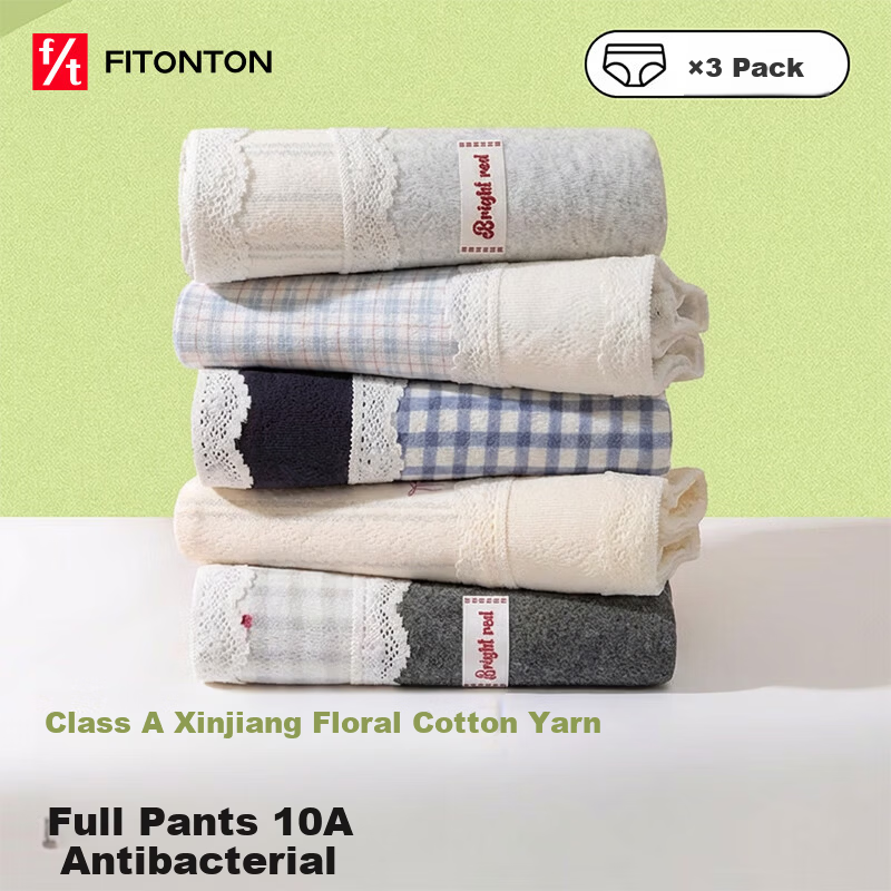 FitonTon Women's Pure Cotton Antibacterial Underwear