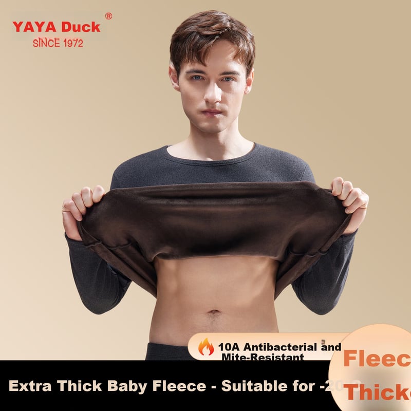 YAYA Thickened Baby Velvet Thermal Underwear Set