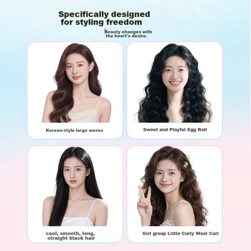 MinHuang 7-in-1 Curling Iron with Cold Air