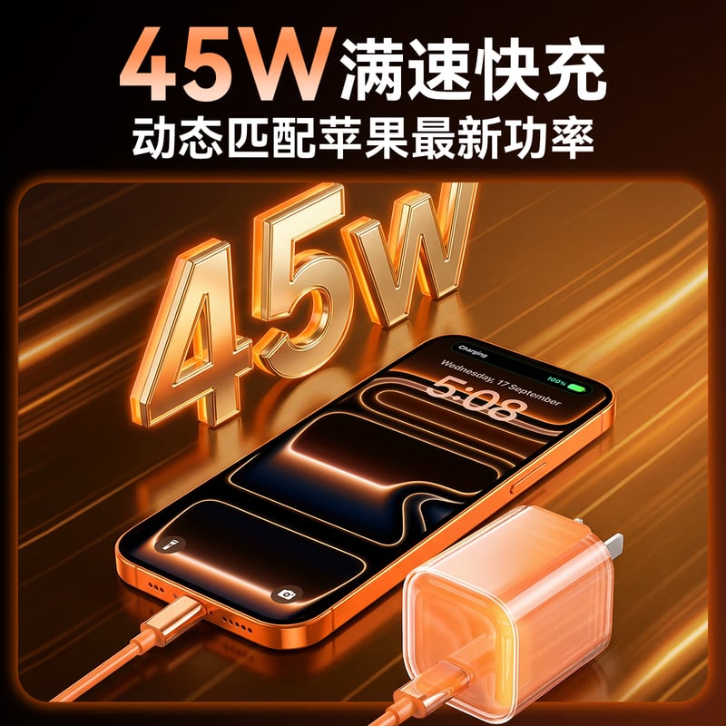 WITGOER 45W GaN Charger for iPhone 17/16