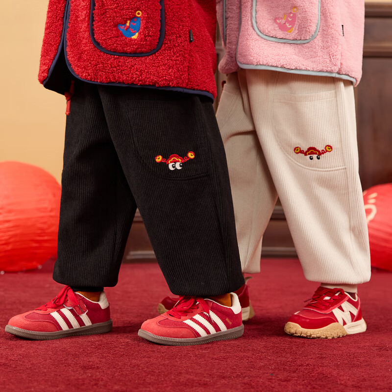 Dudu Kids Corduroy Fleece Long Pants