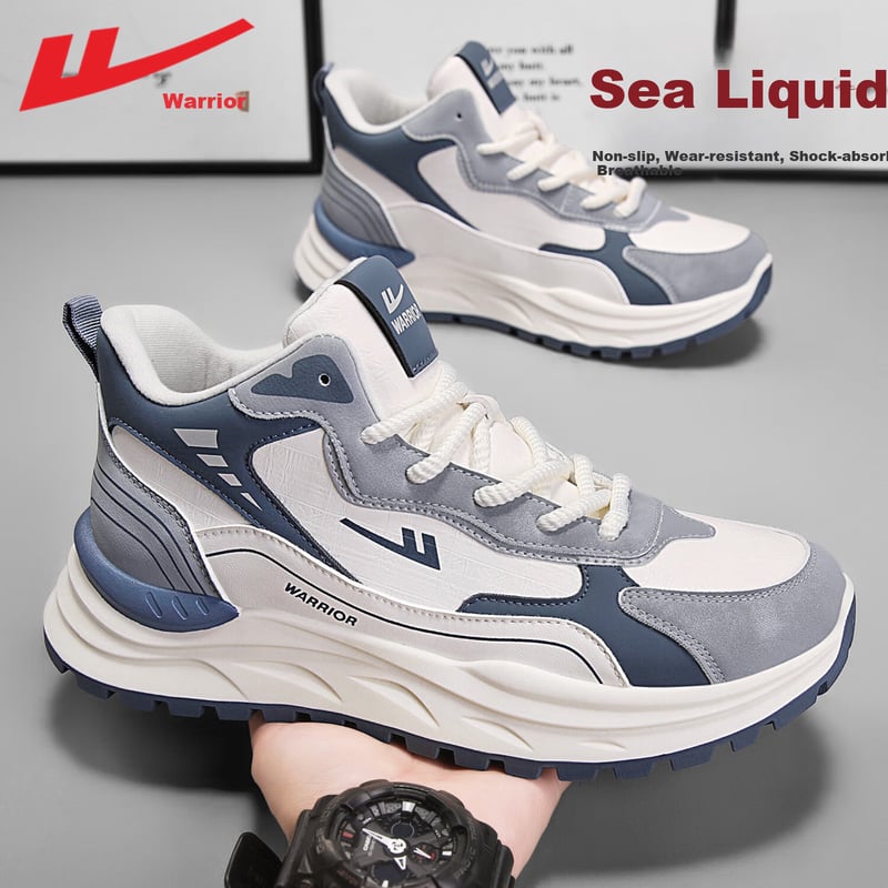Warrior High-Top Waterproof Leather Sneakers for Men