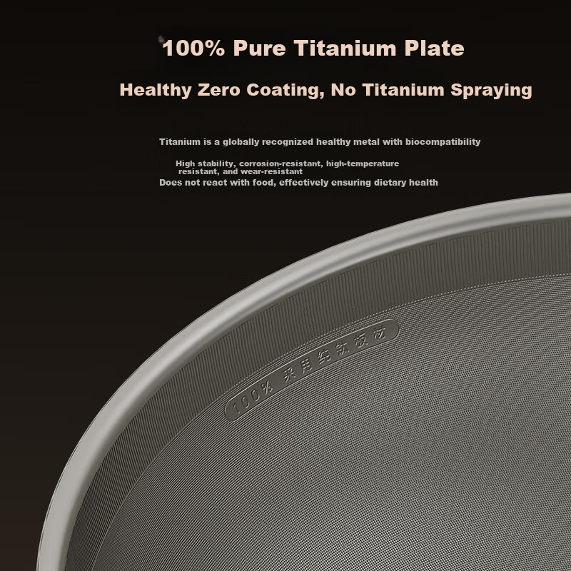 Kambach Pure Titanium Non-Stick Antibacterial Wok 32cm