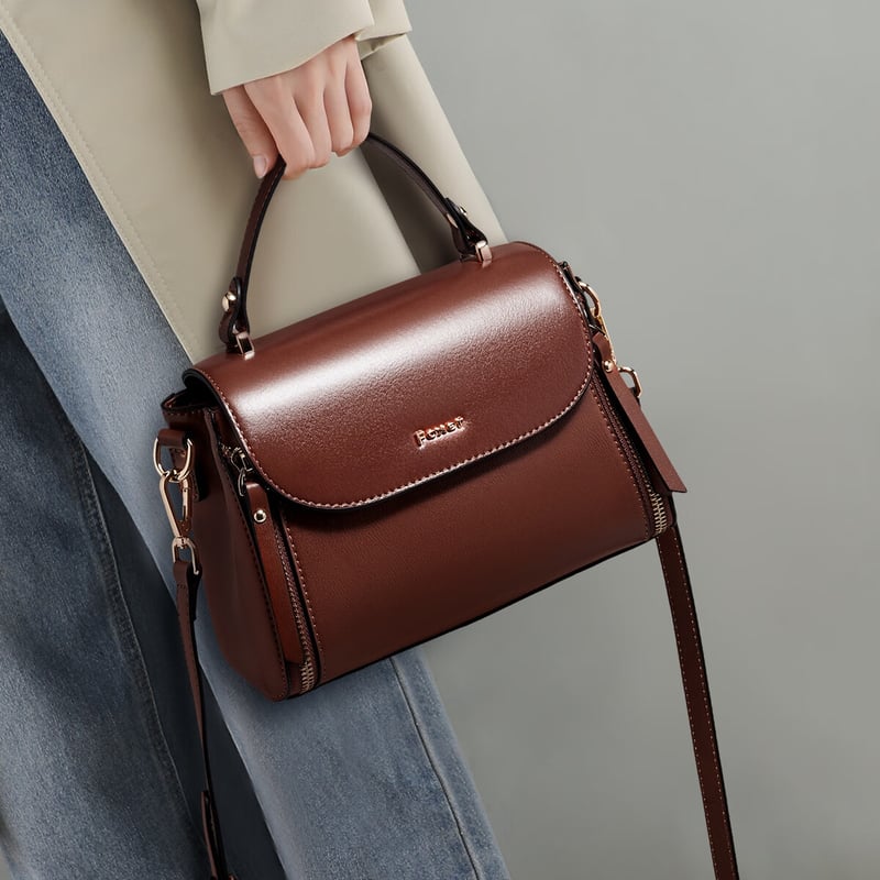 FOXER Women's Cowhide Shoulder Crossbody Bag