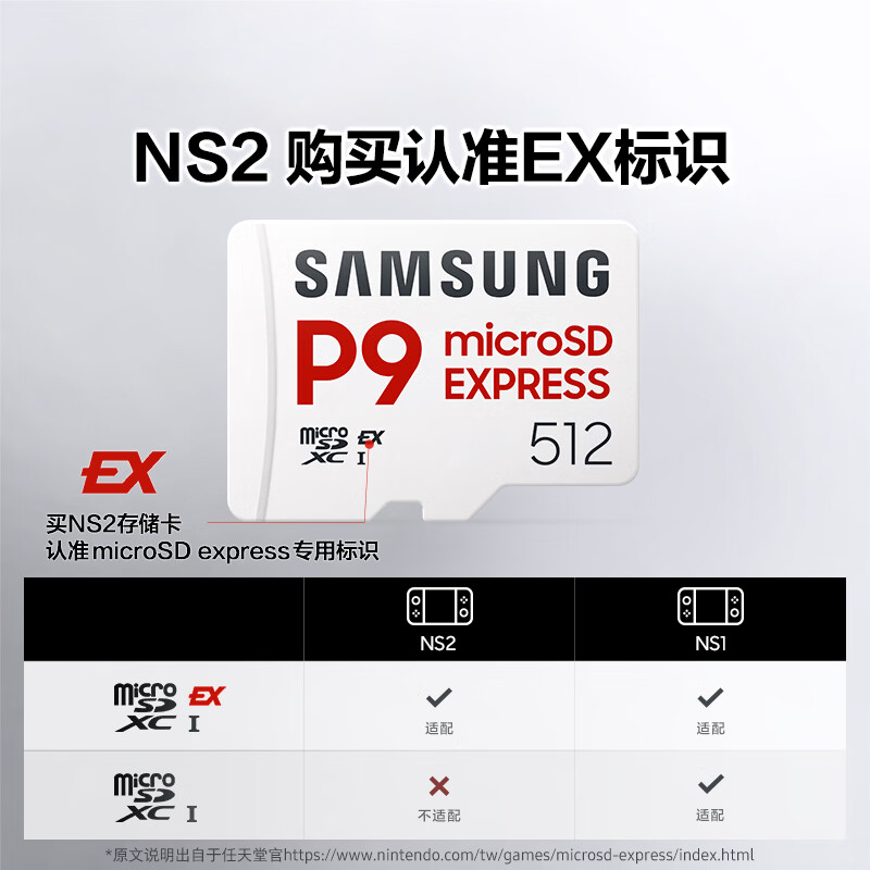 SAMSUNG 512GB MicroSD Express P9 Solid State Storage Card