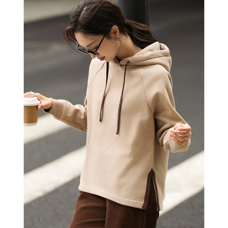 Demana Cloud Feel Cotton Blend Winter Hooded Sweatshirt