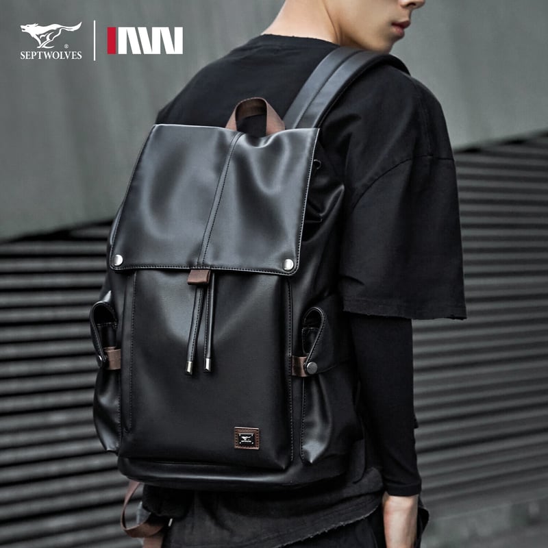 Seven Wolves Men's Vintage Leather Backpack