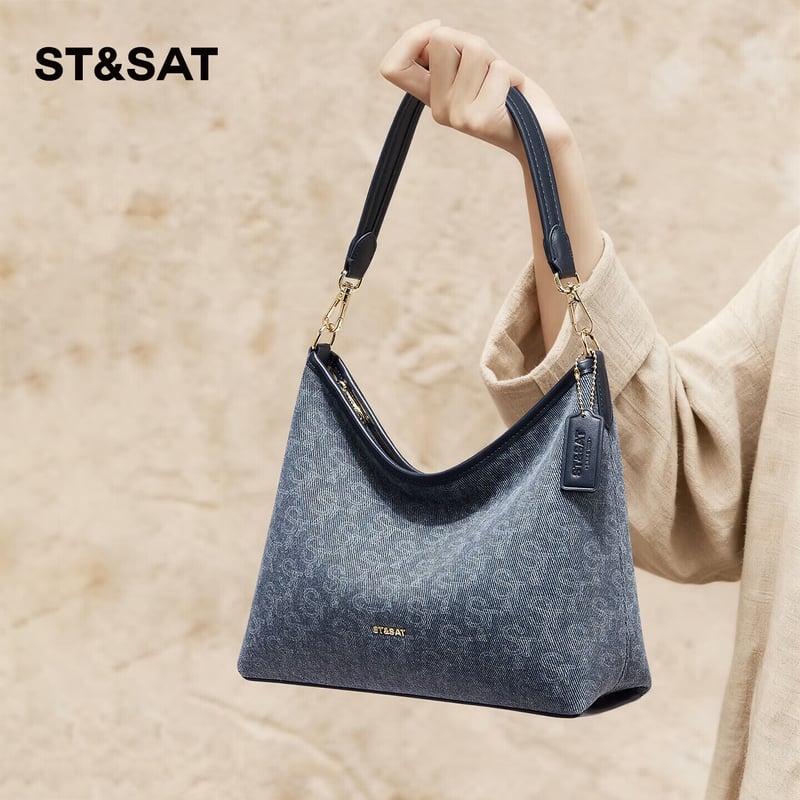 St&Sat | Women's Deep Blue Hobo Bag