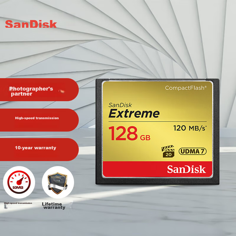 SanDisk 128GB CF Extreme Speed Memory Card