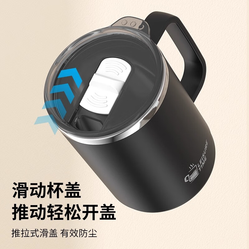 LINGCHEN 316 Stainless Steel Travel Mug with PushCap