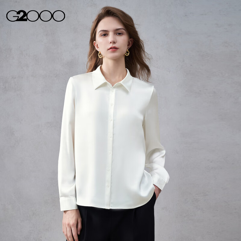 G2000 Satin Brooch Tie Shirt 2025