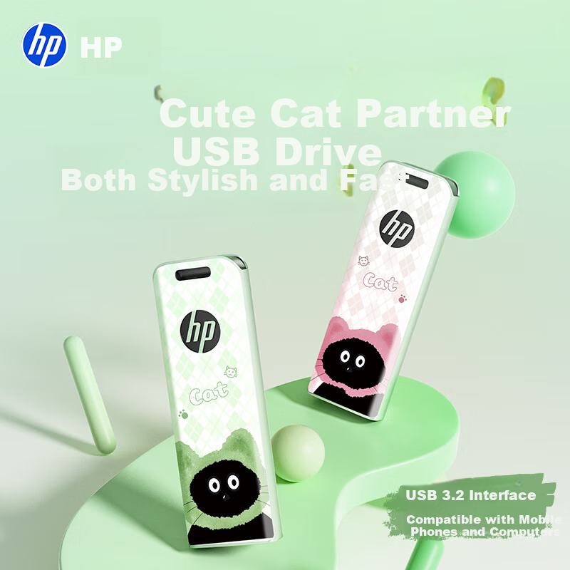 HP Strawberry Meow 128GB USB 3.2 Flash Drive