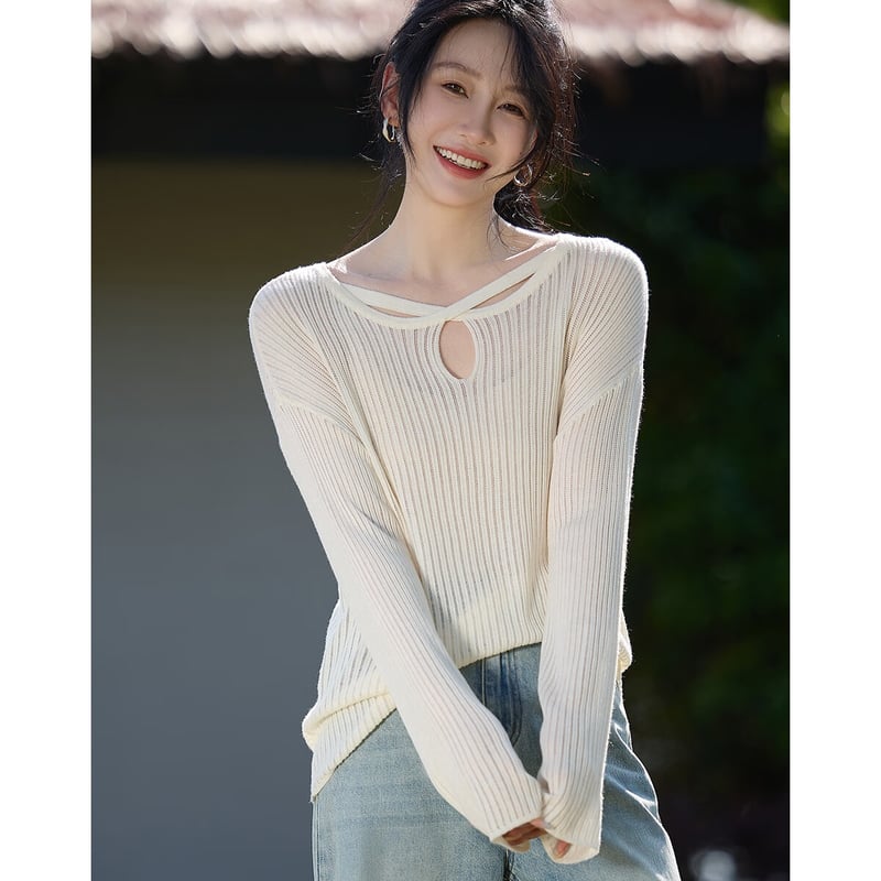 Demana Autumn Cloud Soft Knit Sweater