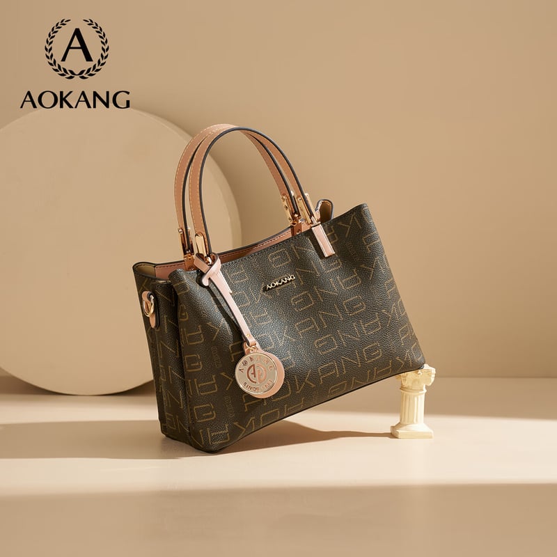Aokang Women's Vintage Luxury Handbag - Large Capacity