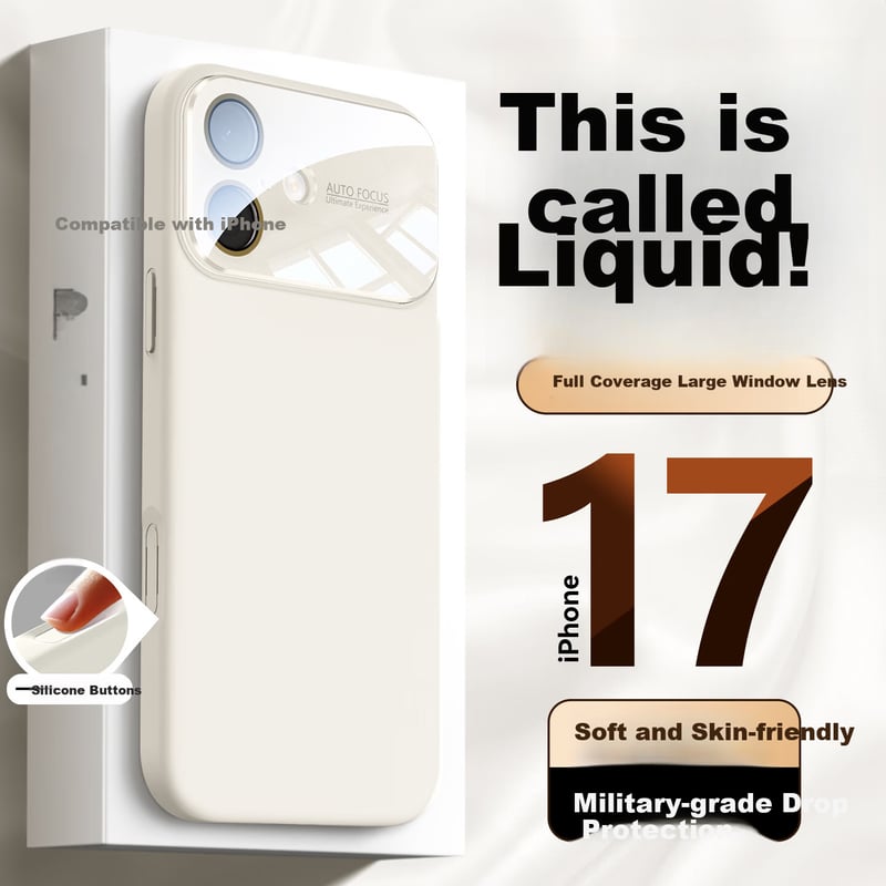 Guleisi iPhone 17 Liquid Silicone Case with Full-Coverage Lens Protection