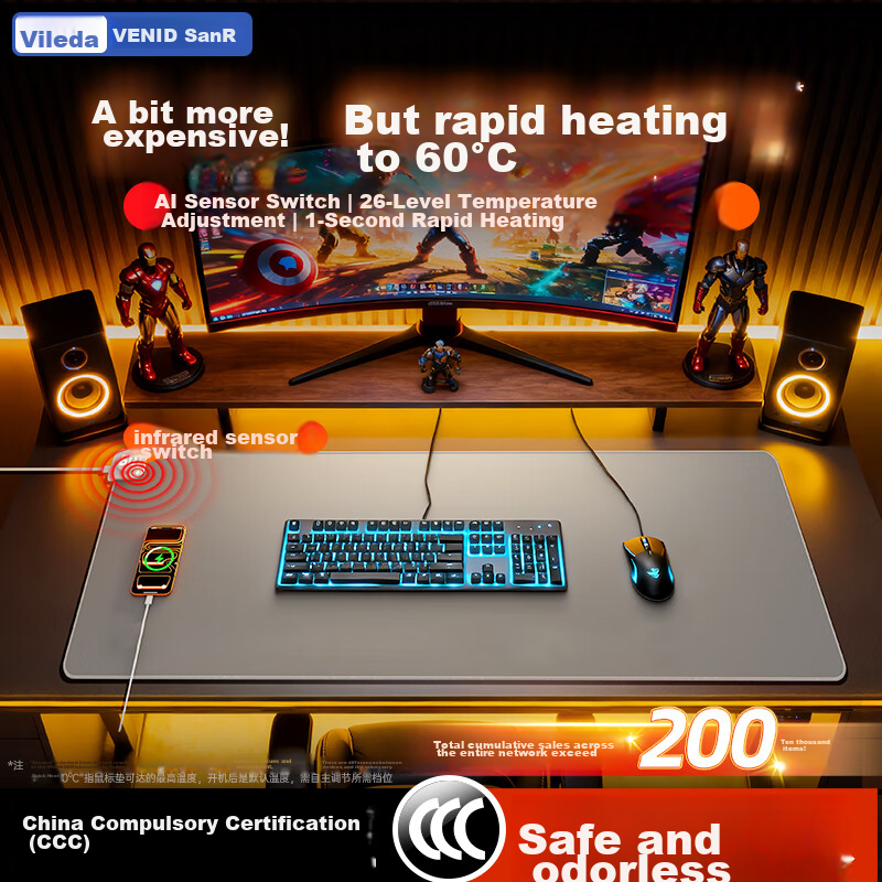 VENIDER AI Heated Mouse Pad