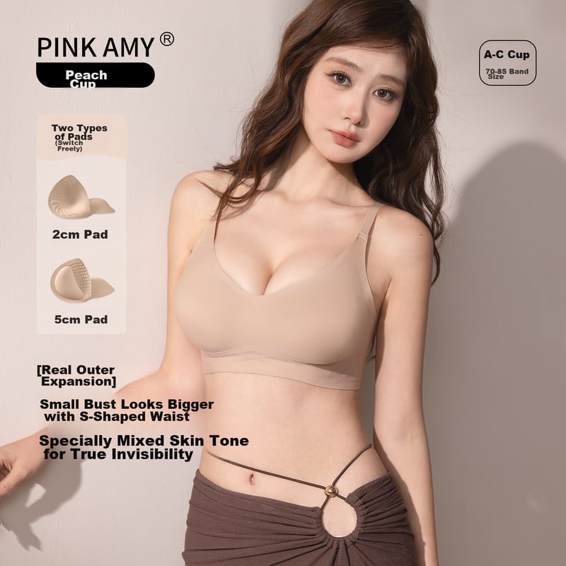 PINK AMY Peach Cup Seamless Bra