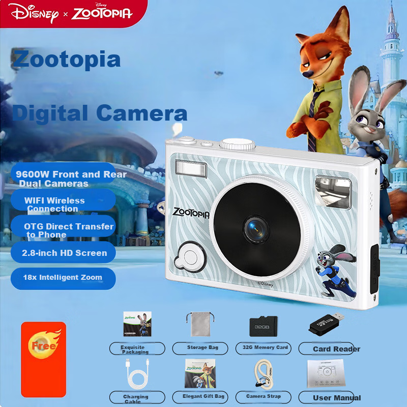Disney Zootopia Dual Lens Vlog Camera