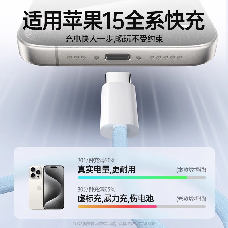 AMKE Apple 15 Charger Cable 60W Fast Charging