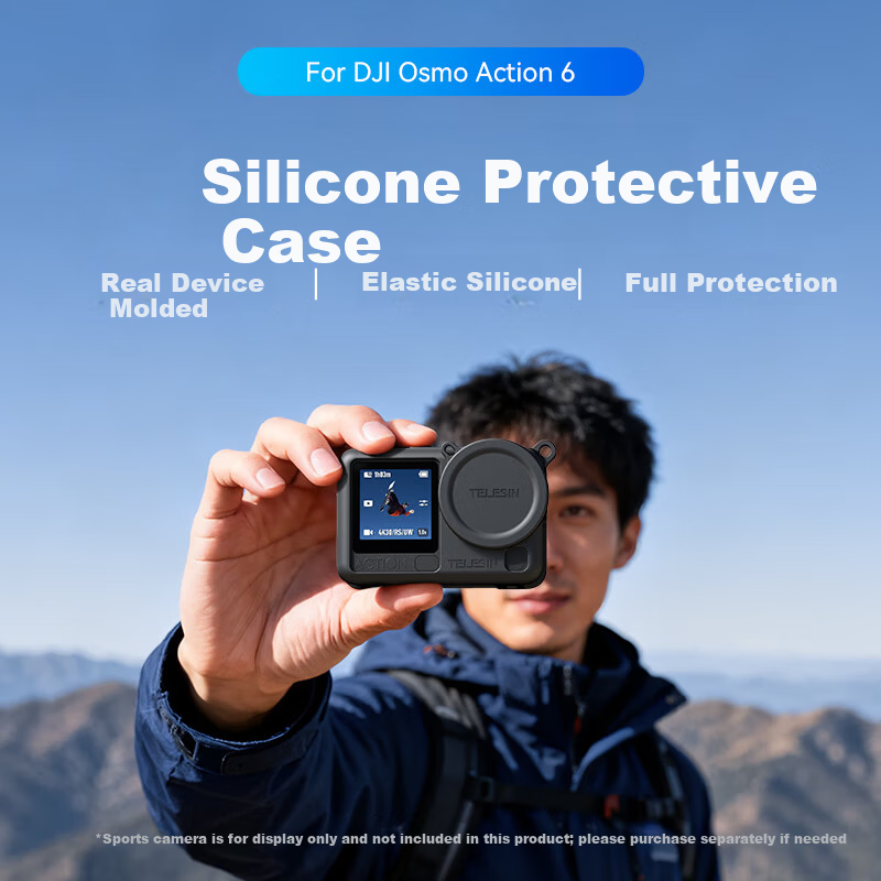 TELESIN Protective Case & Lens Cover for DJI Action 6