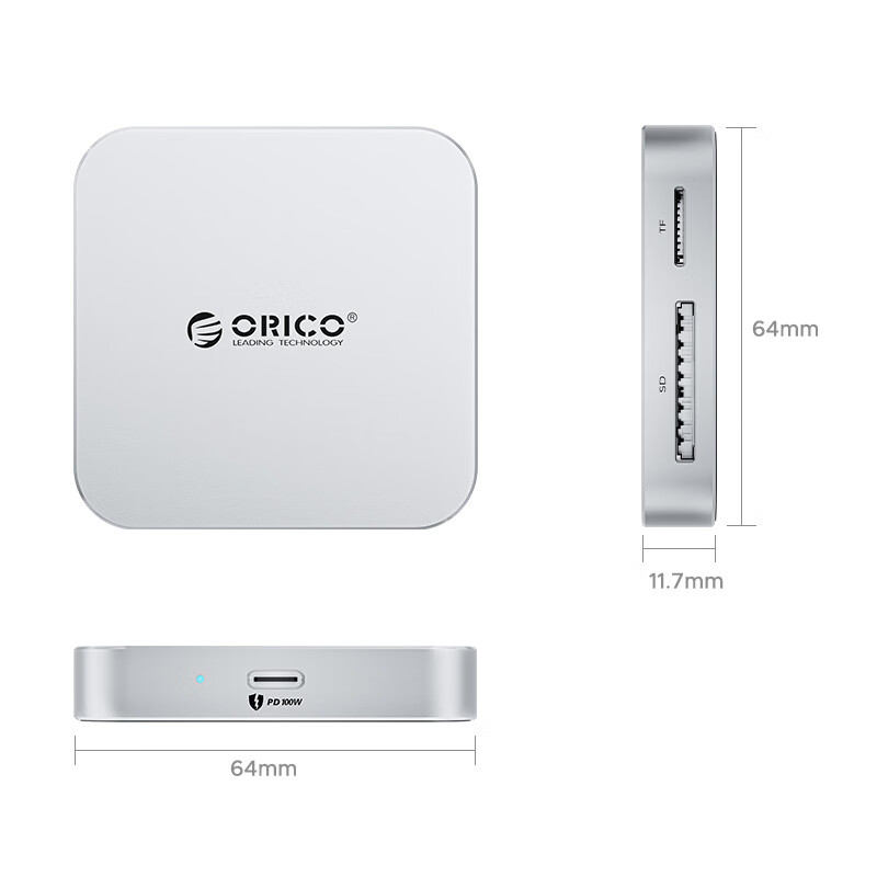 ORICO 3-in-1 Magnetic Card Reader Docking Station
