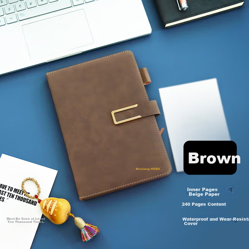 HERO A5 Business Notebook - Premium Leather Cover
