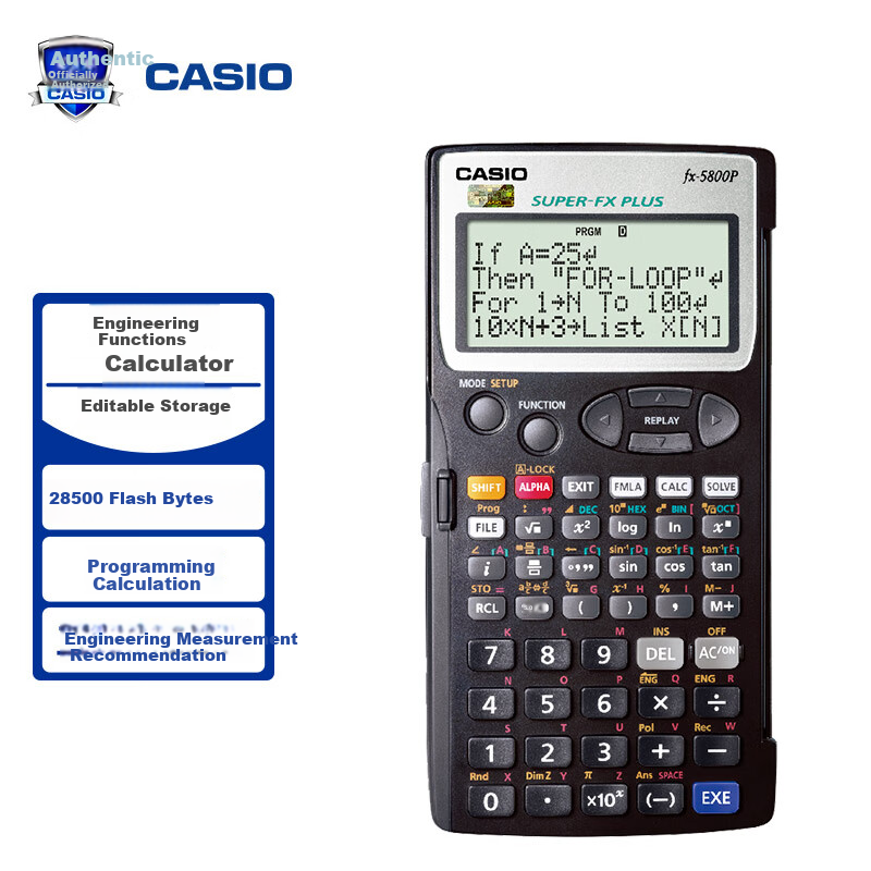 CASIO FX-5800P Programmable Engineering Calculator