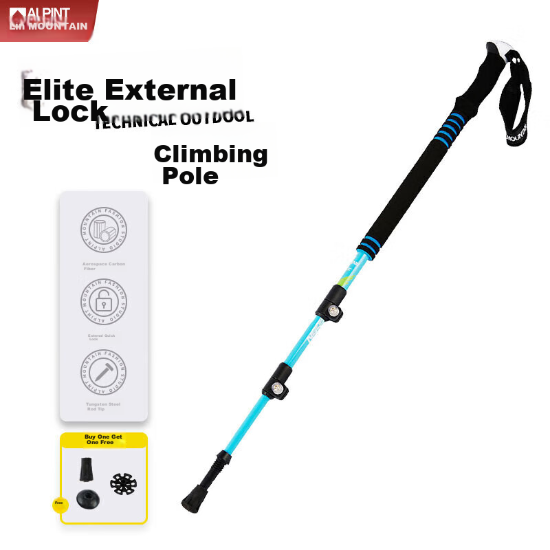 ALPINT MOUNTAIN Carbon Fiber Trekking Pole - Lightweight for Men & Women