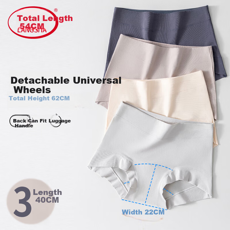 LangSha 80s Cotton Boxer Briefs 3-Pack High Waist Control