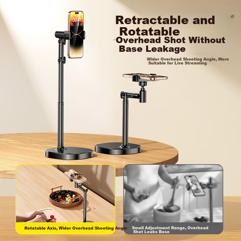 Shuoteo Upgraded 3-Section Extendable Mobile Phone Stand