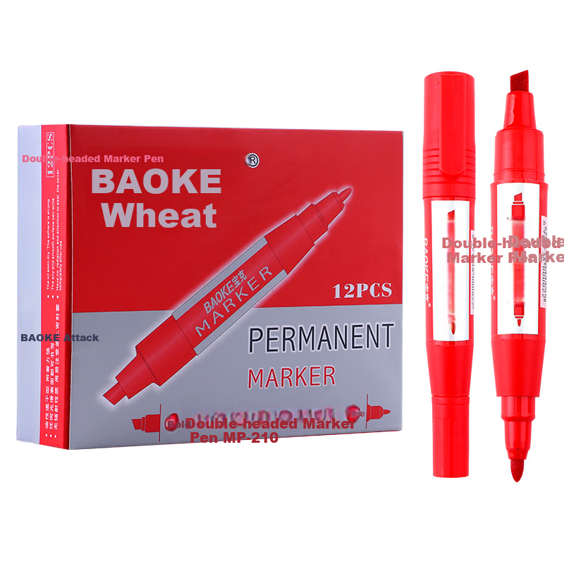 BAOKE Oil-Based Marker Pen - Fine & Chisel Tip