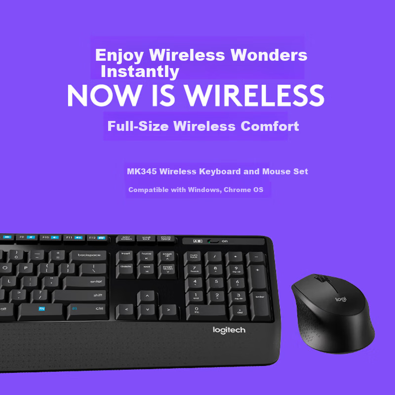 Logitech MK345 Wireless Keyboard & Mouse Combo
