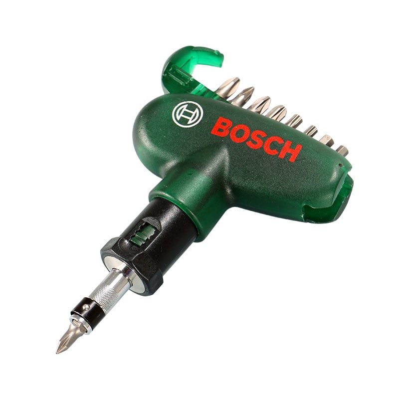 BOSCH 10-Piece Screwdriver Bit Set for Easy Use