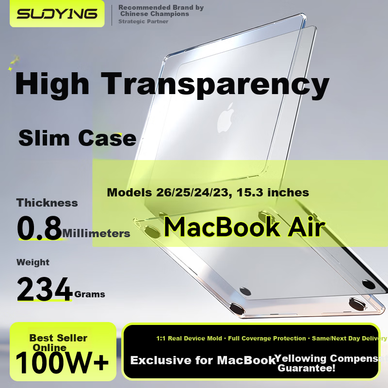 Suoying Ultra-Thin 0.8mm MacBook Air Case