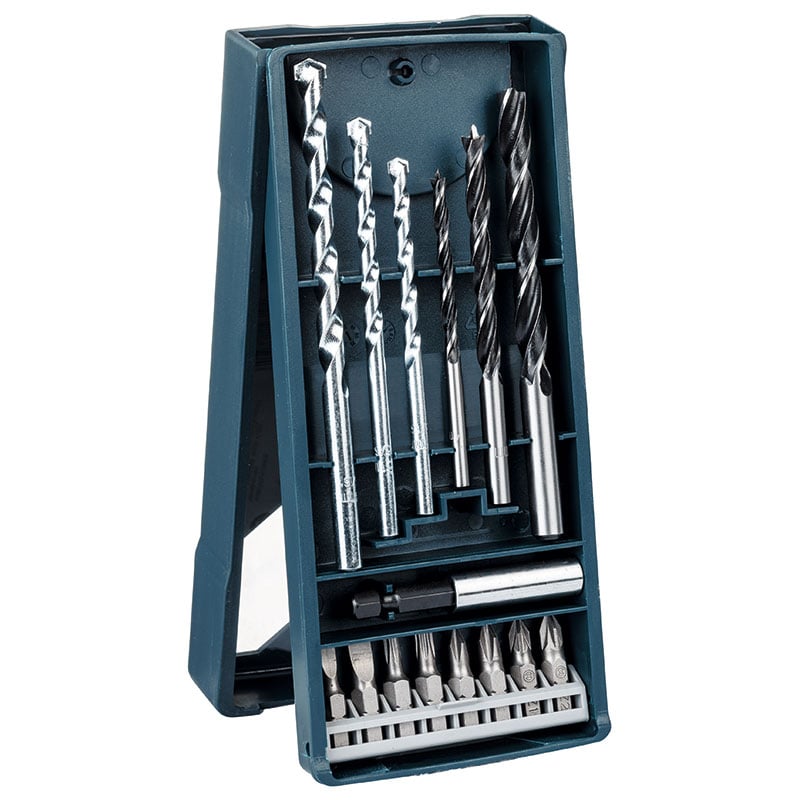 BOSCH Mini Drill Bits + Screwdriver Bit Set for Wood & Stone