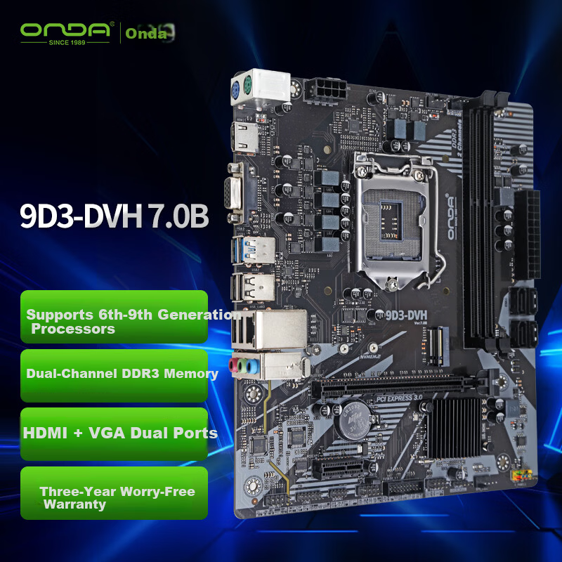 ONDA 9D3-DVH 7.0B DDR3 Motherboard