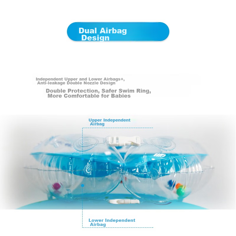 DOCTOR MA Baby Swim Ring, Thickened Double-Layer