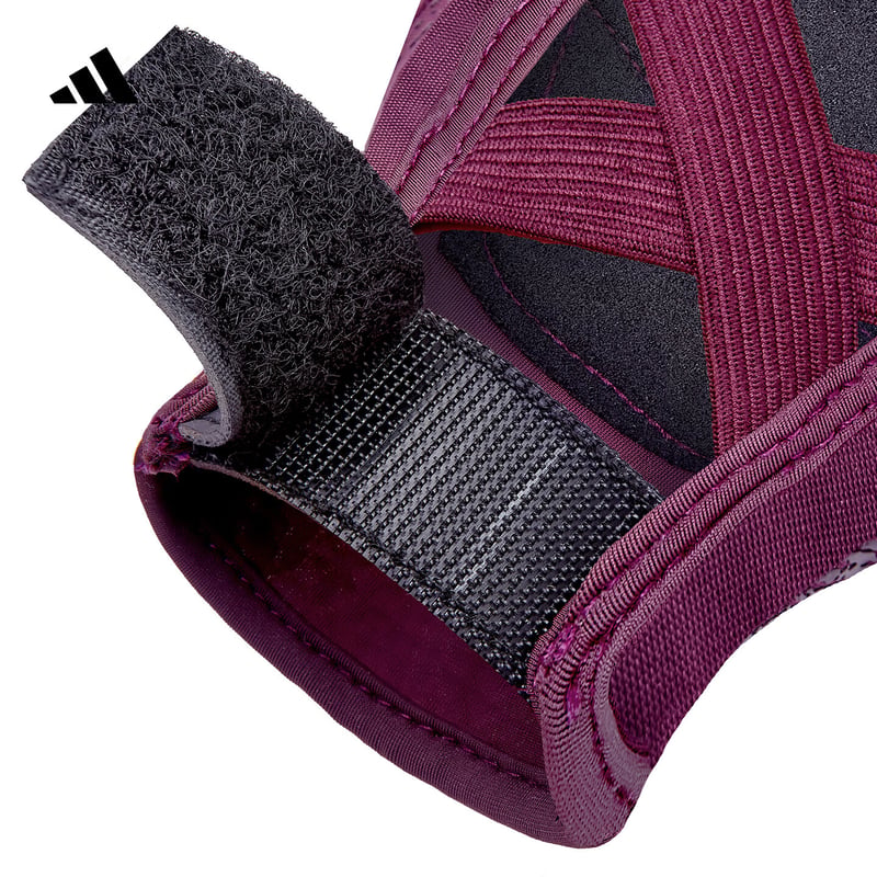 Adidas Women's Workout Gloves - Purple Red Set of 2